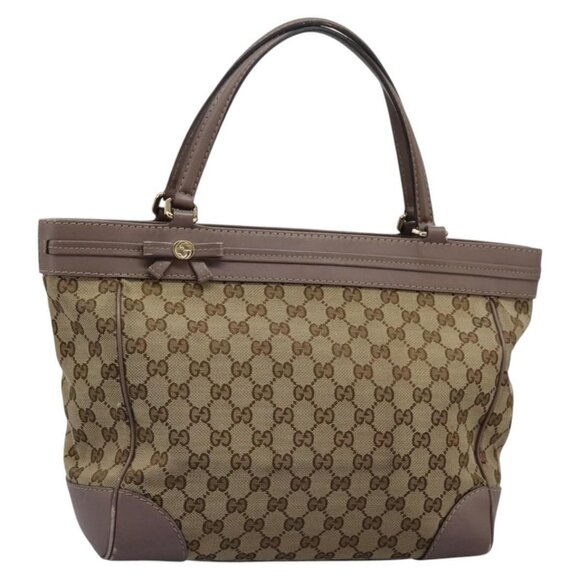 GUCCI GG Canvas Tote Bag Beige 257061 Auth - Picture 1 of 16